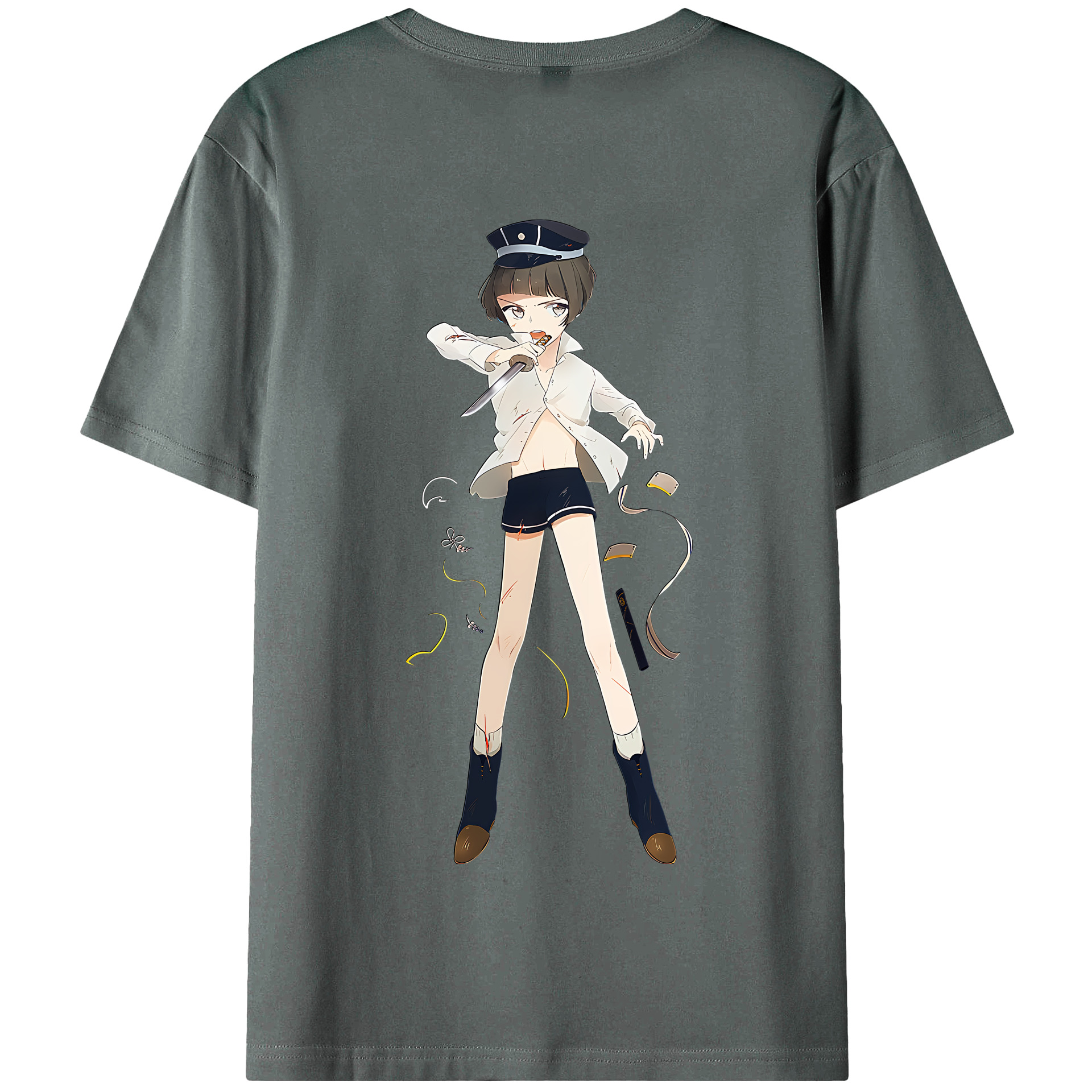 （画像用） 刀剣乱舞 Touken Ranbu 綿100％半袖Tシャツ（背面プリント）